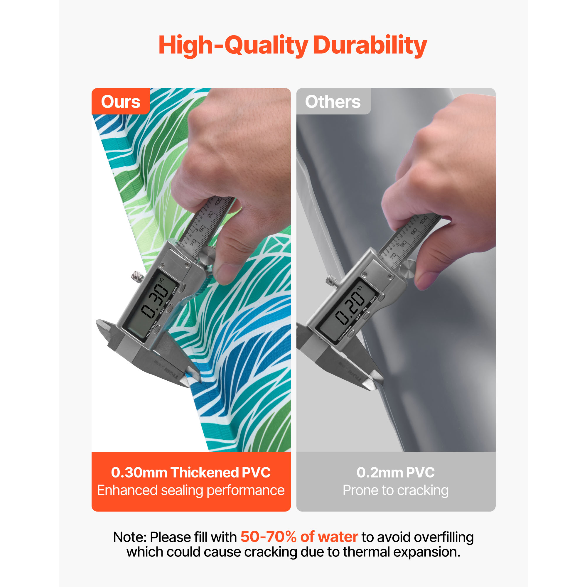 Reflective Water Bags For Pool Covers Double Chamber Design 5 Pack_voghion.com